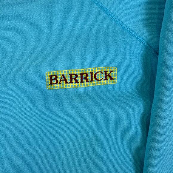 VTG Hanes activewear Barrick blue casual crewneck sweatshirt womens XL - Picture 4 of 8